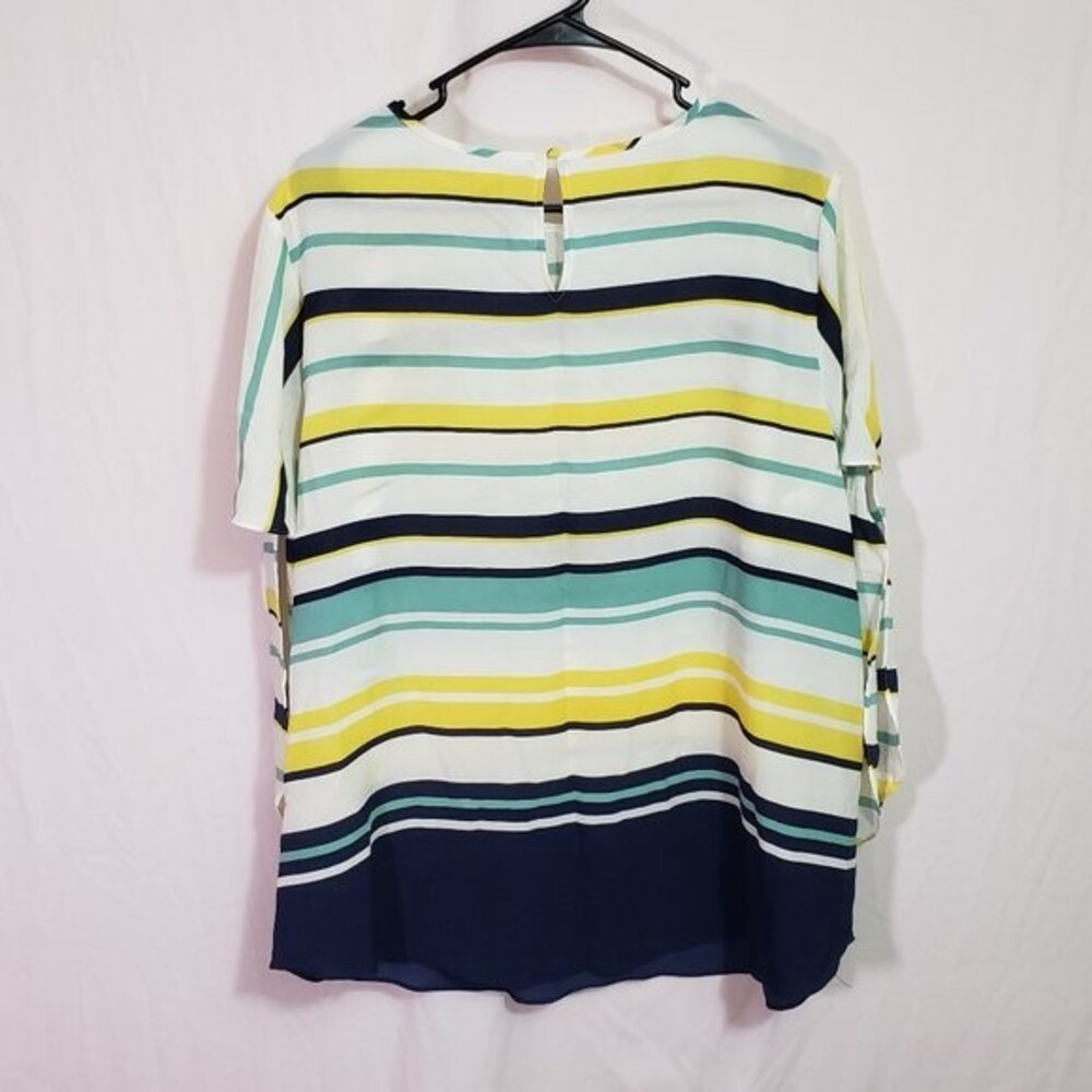 Charter Club Cloud Combo Tie Sleeve Top (AJ) - Picture 8 of 8